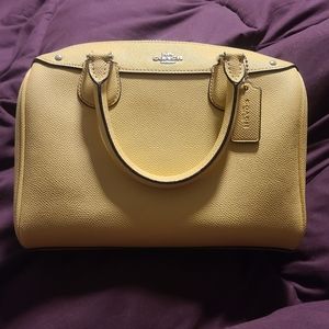 COACH LEATHER MINI BENNETT SATCHEL HANDBAG